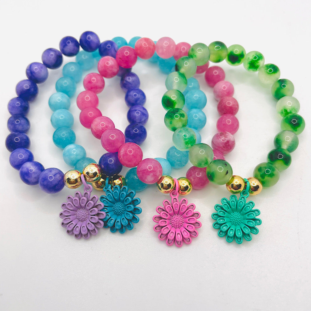 beeee daisy beeeeu color pop bracelrts